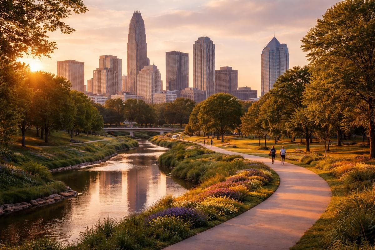 People meeting in Charlotte — small group social outing