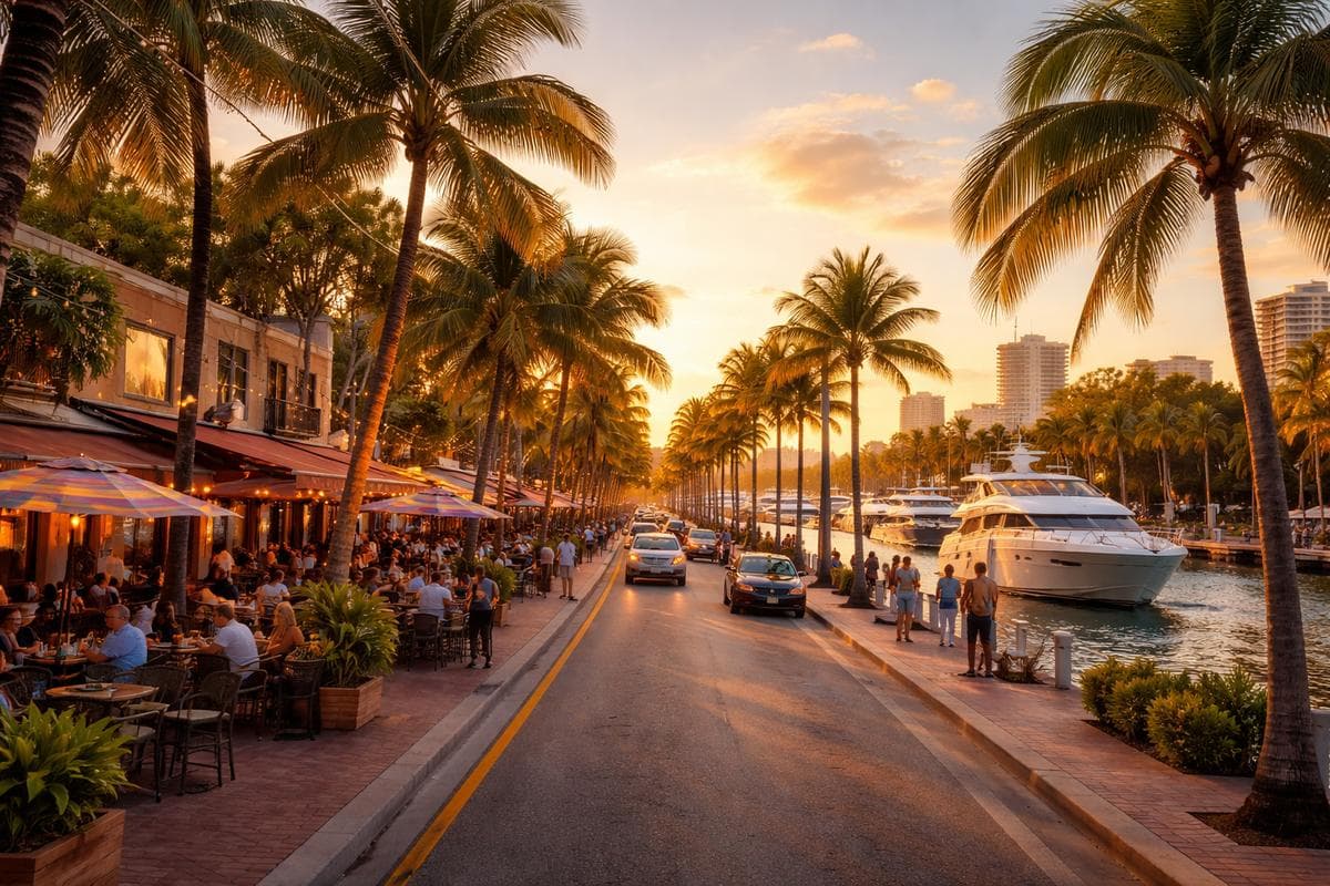 People meeting in Fort Lauderdale — small group social outing