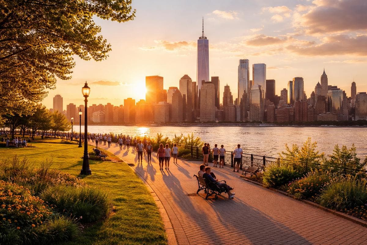 People meeting in Jersey City — small group social outing