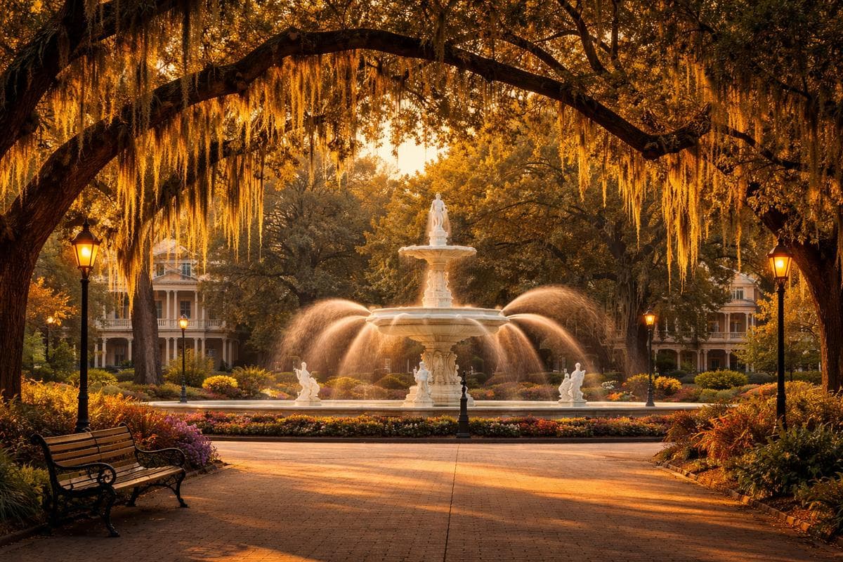 People meeting in Savannah — small group social outing