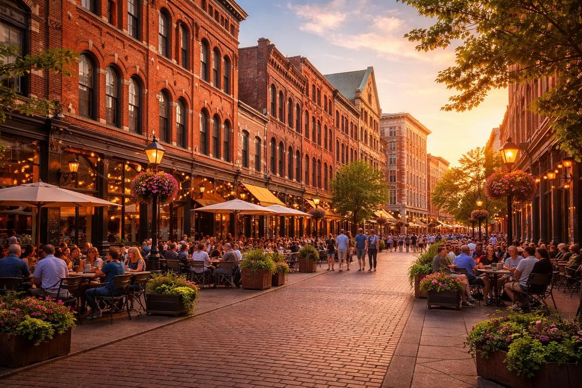 People meeting in Syracuse — small group social outing