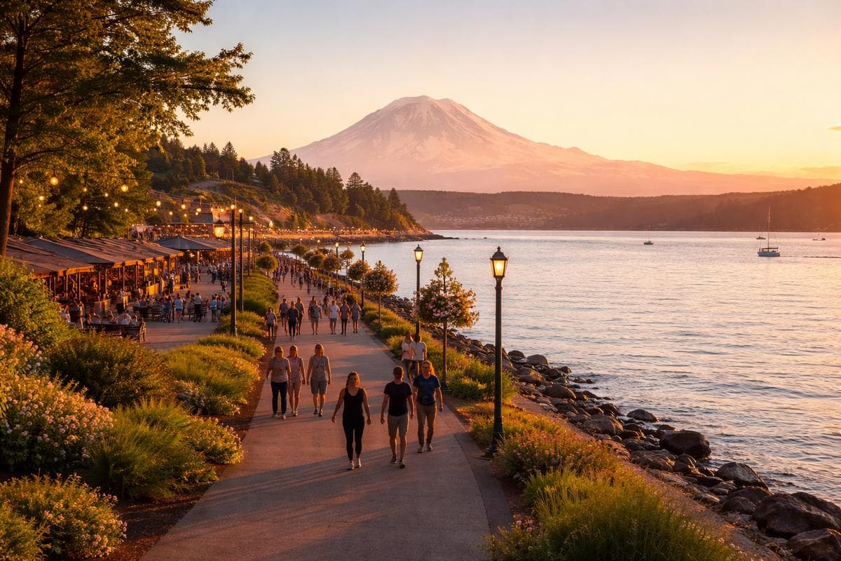 People meeting in Tacoma — small group social outing