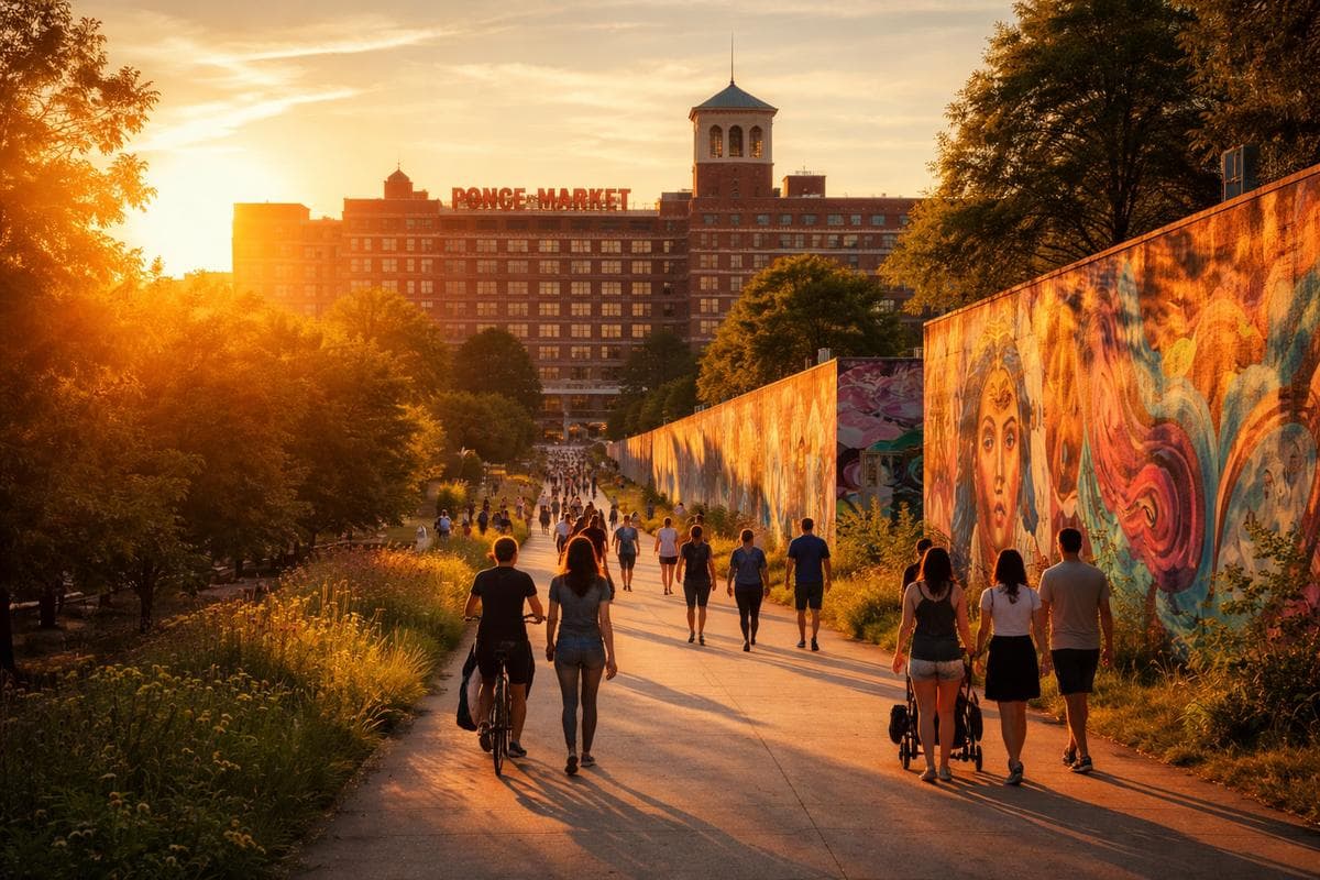 People meeting in Atlanta — small group social outing