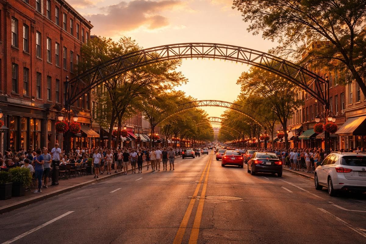 People meeting in Columbus — small group social outing